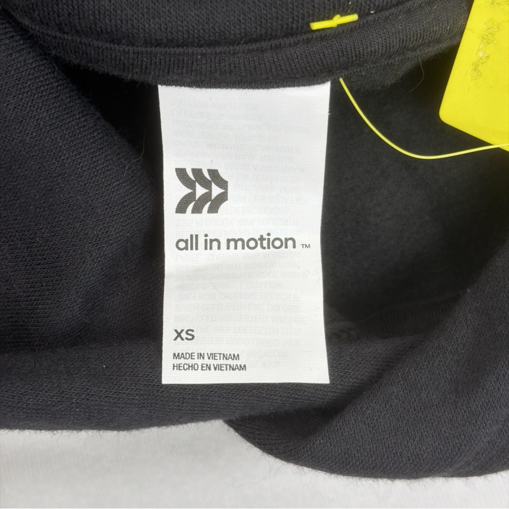 All in Motion Women's Fleece Black Hoodie, XS New - Picture 4 of 8